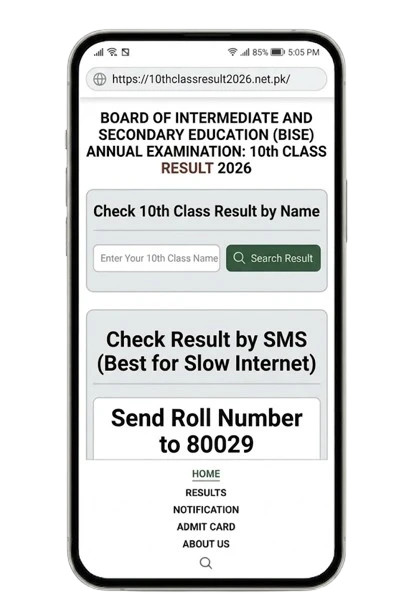 Check 10th Class Result by SMS