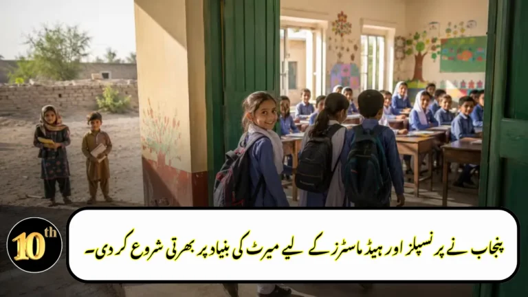 Punjab Opens Merit-Based Recruitment for Principals and Headmasters