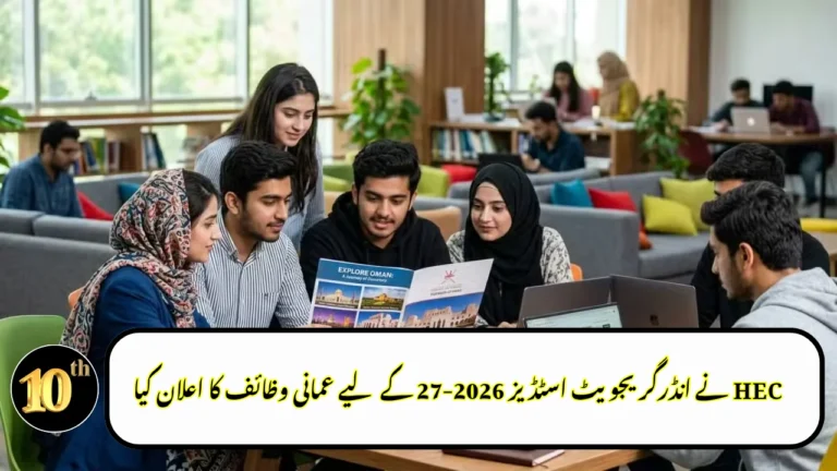 HEC Announces Omani Scholarships for Undergraduate Studies 2026–27