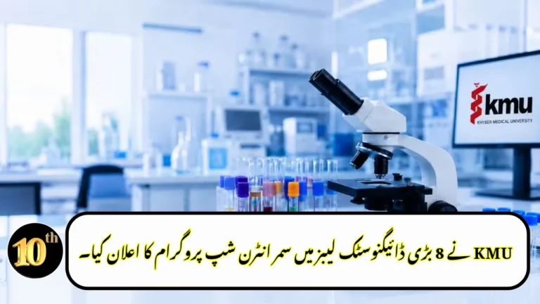 KMU Announces Summer Internship Program in 8 Major Diagnostic Labs
