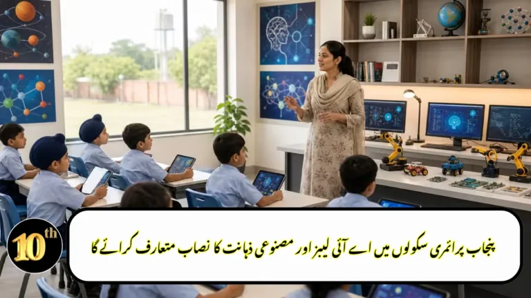 Punjab to Introduce AI Labs and Artificial Intelligence Curriculum in Primary Schools