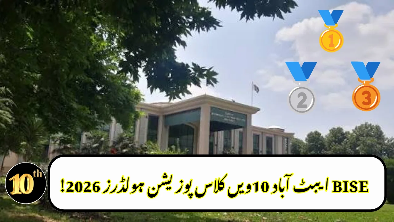 BISE Abbottabad 10th Class Position Holders 2026